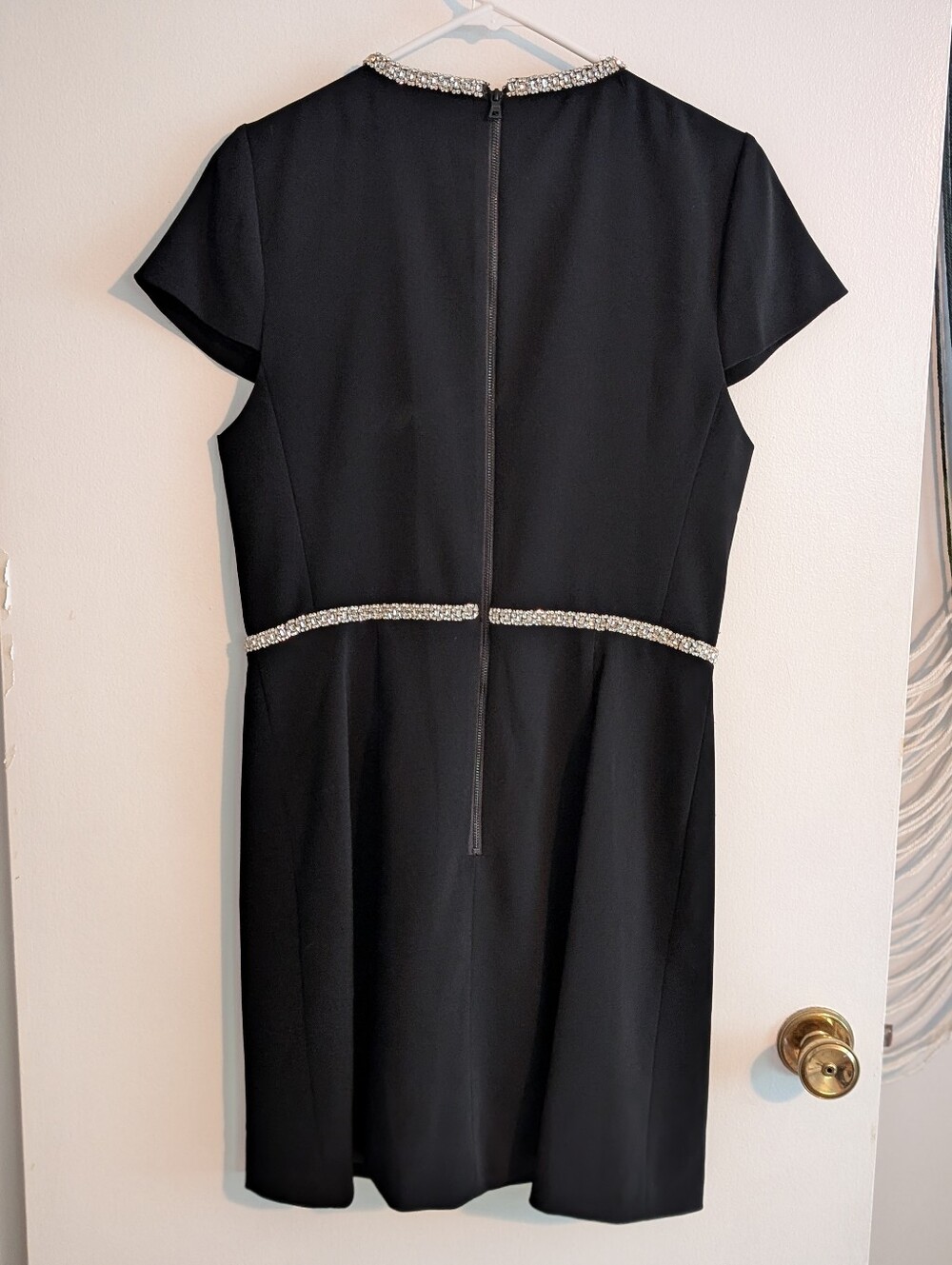 Alice And Olivia Sophie Embellished Black Mini Dress NWT - Picture 6 of 7